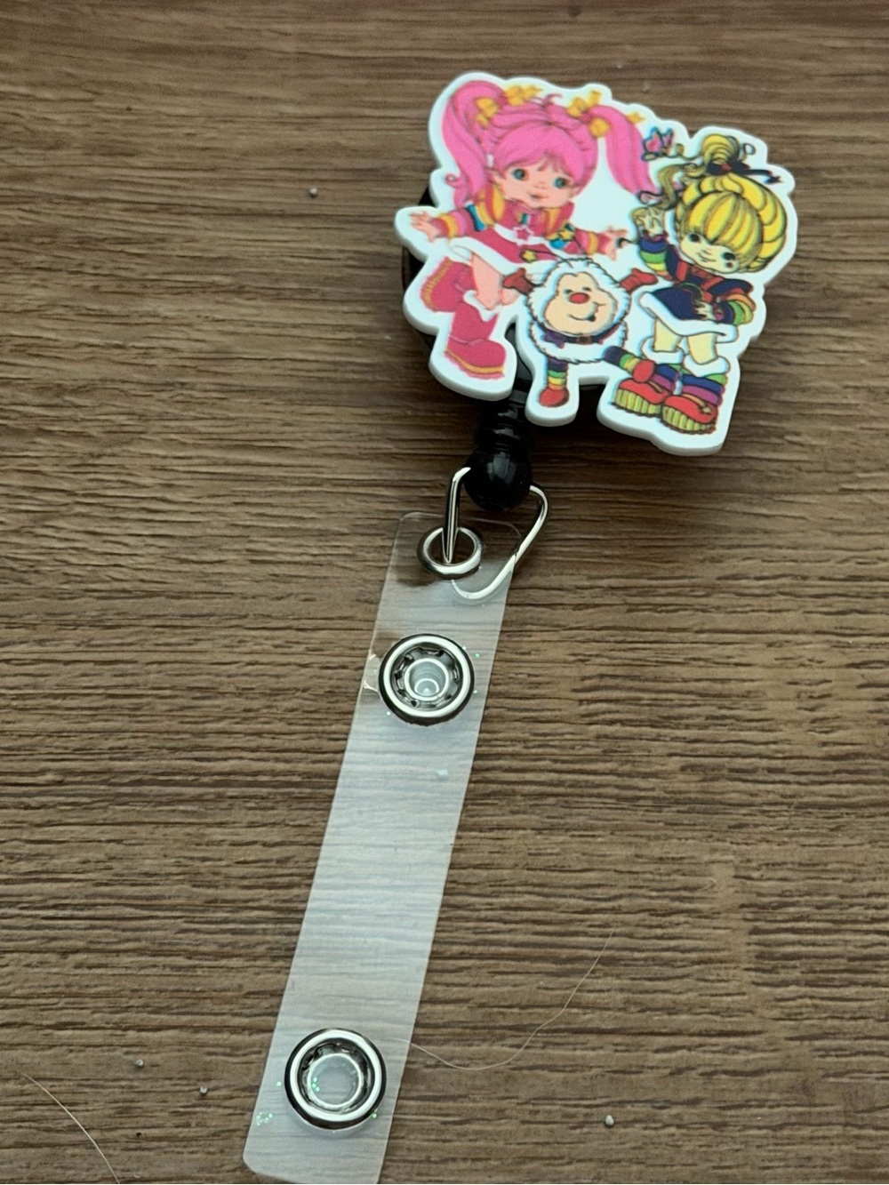 Pink Cartoon Character Badge Reel
